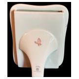 LL - Set of 2 Porcelain Decorative Frames with Floral Designs and Matching Mini Frames