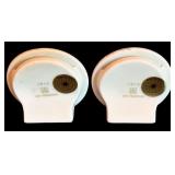 LL - Set of 2 Porcelain Decorative Frames with Floral Designs and Matching Mini Frames