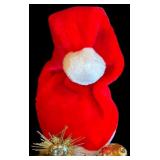 LL - Vintage Christmas Ornament Collection with Santa Hat 14 Inch