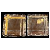 LL - Christmas Decor Collection with Brass Nora Fenton Box, Gold Gift Box & 8-Inch Giraffe