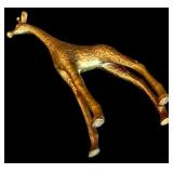 LL - Christmas Decor Collection with Brass Nora Fenton Box, Gold Gift Box & 8-Inch Giraffe