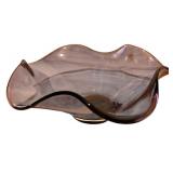 LL - Lenox Purple Art Glass Bowl,  Made in Poland