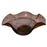 LL - Lenox Purple Art Glass Bowl,  Made in Poland
