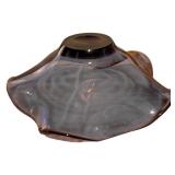 LL - Lenox Purple Art Glass Bowl,  Made in Poland