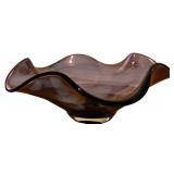 LL - Lenox Purple Art Glass Bowl,  Made in Poland