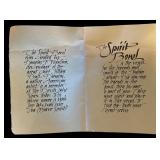 LL - Vintage Spirit Bowl by Brave One with Beaded Feather Decor