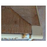 LR - Tell City Painted Rush Seat Side Chair with Floral Accents