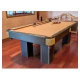 LL - 8ft Vintage Pool Table with Accessories