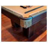 LL - 8ft Vintage Pool Table with Accessories