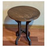 LL -Vintage Wood Side Table with Surface Wear