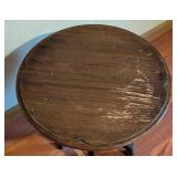 LL -Vintage Wood Side Table with Surface Wear