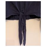 UL - Theory Silk Cropped Blouse Size Small