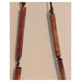 UL - Susan Riedweg Tooled Leather Purse with Wood Accents