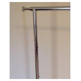 UL - Adjustable Chrome Garment Rack on Wheels