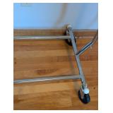 UL - Adjustable Chrome Garment Rack on Wheels