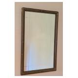 UL - Ornate Vintage Framed Wall Mirror with Floral Detail