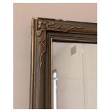 UL - Ornate Vintage Framed Wall Mirror with Floral Detail