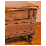 UL - Vintage Ed Roos Cedar Chest with Turned Details