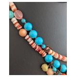 DR - Chan Luu 16in Multi-Strand Beaded Necklace with Gemstone Accents