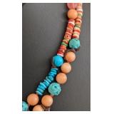 DR - Chan Luu 16in Multi-Strand Beaded Necklace with Gemstone Accents