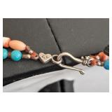 DR - Chan Luu 16in Multi-Strand Beaded Necklace with Gemstone Accents