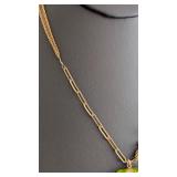 DR - Alexis Bittar 16 Inch Necklace with Colorful Heart Pendant and Beaded Chain