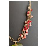 DR - Alexis Bittar 16 Inch Necklace with Colorful Heart Pendant and Beaded Chain