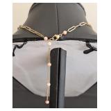 DR - Alexis Bittar 16 Inch Necklace with Colorful Heart Pendant and Beaded Chain