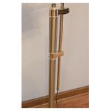 UL - Adjustable Brass Floor Lamp with Square Base