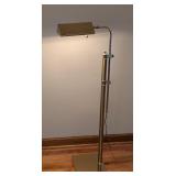 UL - Adjustable Brass Floor Lamp with Square Base
