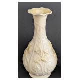 ML - Vintage Belleek Ireland Cream Porcelain Vase and Creamer Set