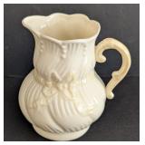 ML - Vintage Belleek Ireland Cream Porcelain Vase and Creamer Set