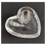ML - Simon Pearce Heart Shaped Glass Bowl