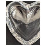 ML - Simon Pearce Heart Shaped Glass Bowl