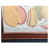 ML - Set of 3 Framed Botanical Prints with Wood Frames