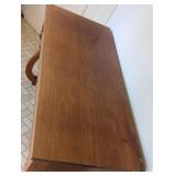 ML - Vintage Victorian Style Wooden Console / Hall Table with Drawer and Curved Legs