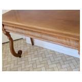 ML - Vintage Victorian Style Wooden Console / Hall Table with Drawer and Curved Legs