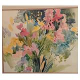 DR - Framed Watercolor Floral Painting by Blain