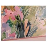 DR - Framed Watercolor Floral Painting by Blain