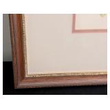 DR - Framed Watercolor Floral Painting by Blain