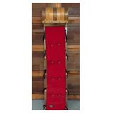 G - L.L. Bean Wooden Toboggan Sled with Red Pad
