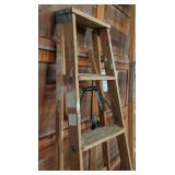 G - Pair of Wood Stepladders - 6 ft and 8 ft