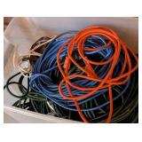 G - Large Tote of Mixed Extension Cords
