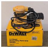 G - DeWalt DW411 1/4 Sheet Heavy Duty Palm Grip Sander with Box