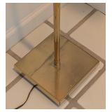 DR - Adjustable Brass Pharmacy Floor Lamp with Square Base
