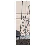 G - Outdoor Metal Garden Set with Trellises, Armillary, and Planter Stands