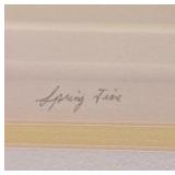 DR - Lawrence Leifeld Signed Embossed Print Spring Time 115/150 Framed Art