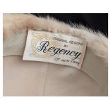 K - Regency of New York Cream Fur Hat