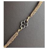 DR - Alexis Bittar Mixed Chain Necklace with Bead and Tassel Pendant