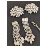 DR - Vintage Rhinestone Jewelry Set with Necklaces and Assorted Earrings